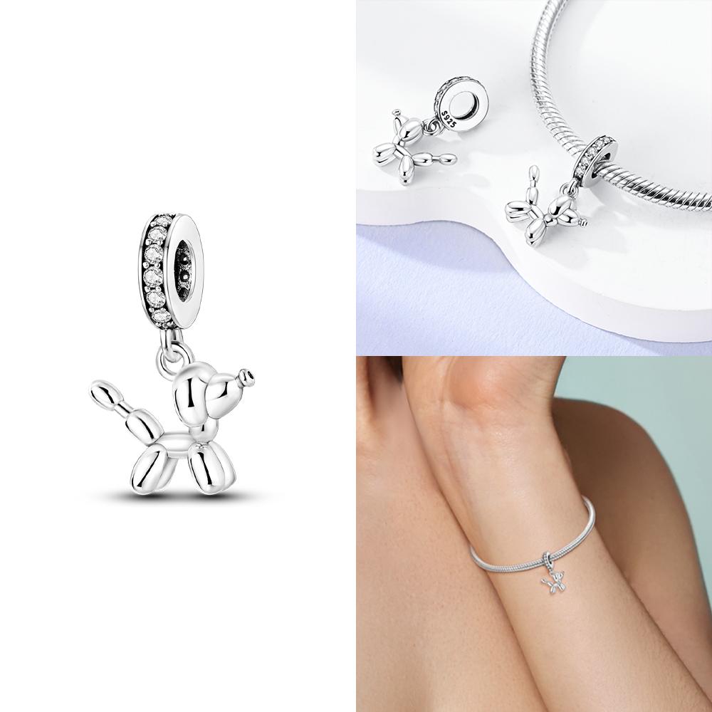 Pink Butterfly Luminous Firefly Dangle New Copper Charms Bead Fit Bangle Bracelet Necklace Diy Jewelry Women Gift