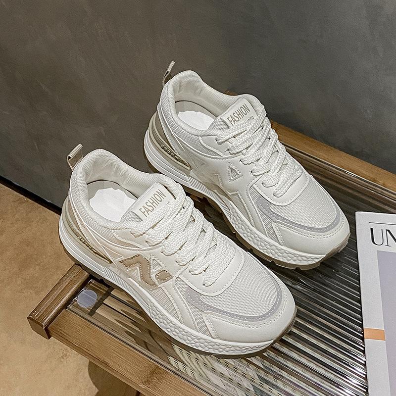 Кроссовки на толстой подошве с N-символом «Форрест Гамп» женские весна-осень 2025 корейская версия супер огненные папины кроссовки повседневные беговые кроссовки-маффины