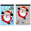 Christmas Decoration Window Stickers Cartoon Elk Santa Claus Snowman Xmas Mirror Stickers Merry Christma Sticker New Year