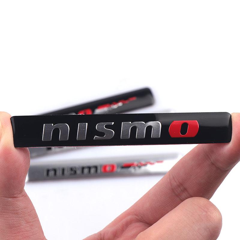 AOK3 Car Motorsport Logo Car Nismo Sticker Aluminum Badge Decorative Accessory For Nissan Patrol Juke X-Trail Qashqai Almera Note GTR