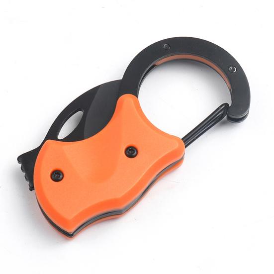 Mini Cutter Sharp Blade Drop-resistant Foldable Anti-rust Stainless Steel Backpack Hanging Mini Cutter