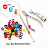 50 Pcs or 100pcs Dental Universal Silicone Color Code Ring Autoclavable Colorful Rings for Handpiece or Tools