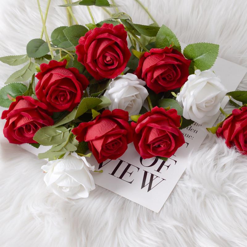 Elegant Rose Faux Flower Waterfall With Silk Roses For Gift Table Decor And Special Occasions