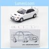 Модель автомобиля Mitsubishi Lancer Evo 4 1:64 Сплав Литье под давлением Для Автоэнтузиастов И Для Подарков