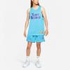 Nike Dri-Fit Standard Issue X Space Jam Баскетбольная сетка с надписями Прямые мужские шорты Небесно-голубые DJ3897-434