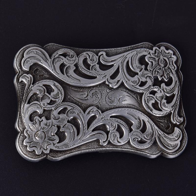 Retro Square Mens Belt Buckle Cowboy Western Large Metal Alloy Buckles
