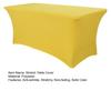Эластичная скатерть для стола, прямоугольная, однотонная, полиэстеровая ткань, устойчивая к морщинам, моющаяся, для банкета, вечеринки в помещении и на открытом воздухе