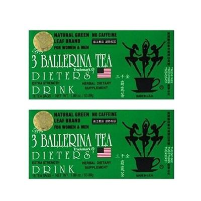 2 коробки по 3 чая Ballerina Tea Extra Strength Original Te De Bailarina