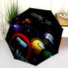1 PC Automatic Folding Umbrella - Among Us Custom Name Pattern, Portable & Foldable Design with 8 Ribs, Christmas Birthday Gifts