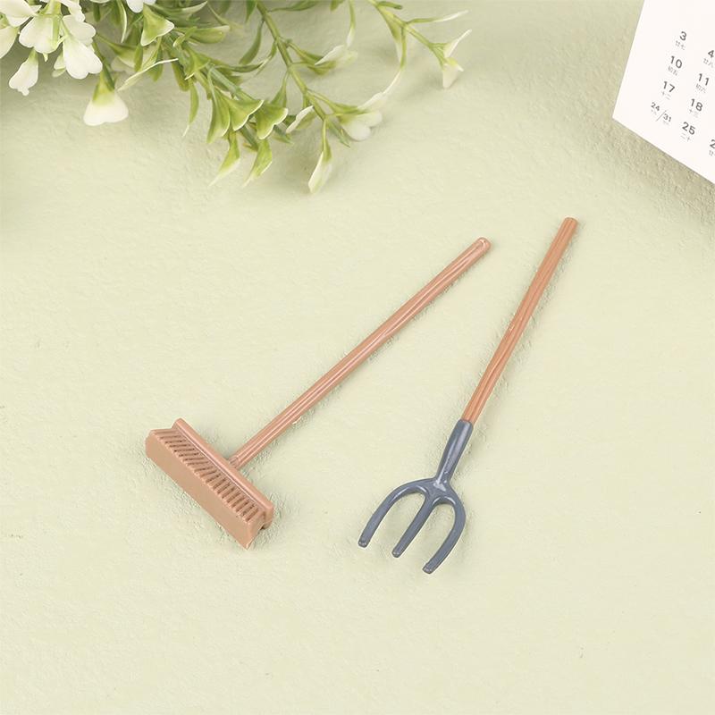 3 шт./компл. 1:12 полевых садовых фермерских инструментов для кукольного домика, миниатюрная строительная тележка