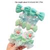10pcs Bow Flower Side Barrettes Multicolor Bangs Broken Hairpin New Headwear