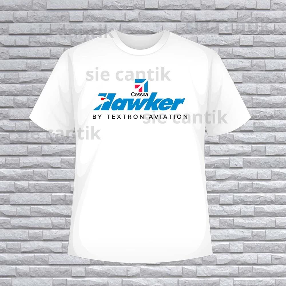 Cessna Hawker Logo American T-Shirt Funny Size S to 5XL