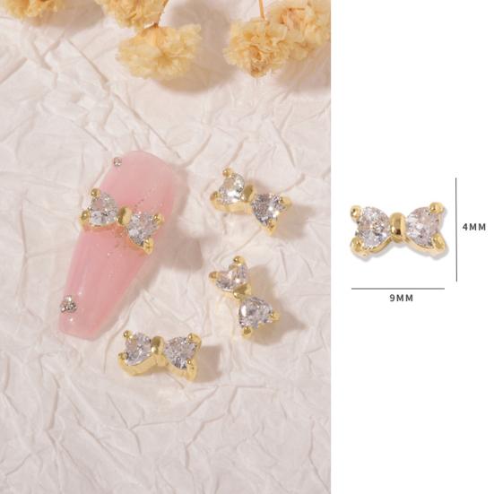 Нежный декор для ногтей, изысканная форма, циркон, устойчивый к выцветанию