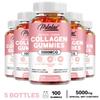 Pslalae - 5000mcg Collagen Gummies - Biotin + Vitamin C - Hair, Skin, and Nail Health