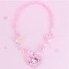 Ожерелье Hello Kitty с блестящим сердцем C87097