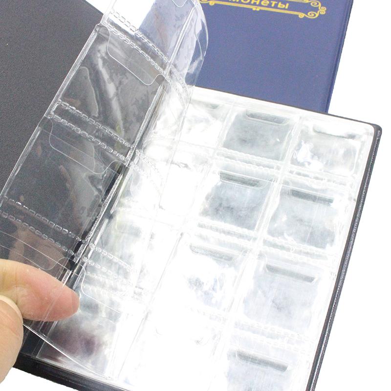 120 Pockets Album For Coins Collection Book Home Decoration Album Coin Album Holders Collection Book Scrapbook Double Row Russia