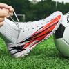 Резиновые футбольные бутсы унисекс с короткими шипами TF для мальчиков и девочек, футбольные бутсы с искусственной травой для практических тренировок