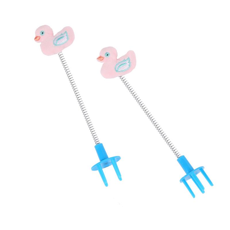 Забавная когтеточка для кошек, мультяшная весенняя эластичная игрушка-тизер, интерактивные игрушки для маленьких/средних кошек