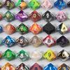 Набор из 100 случайных игральных костей для ролевой игры DND, игровые кости разных цветов, многогранные игральные кости D4/D6/D8/D%/D10/D12/D20