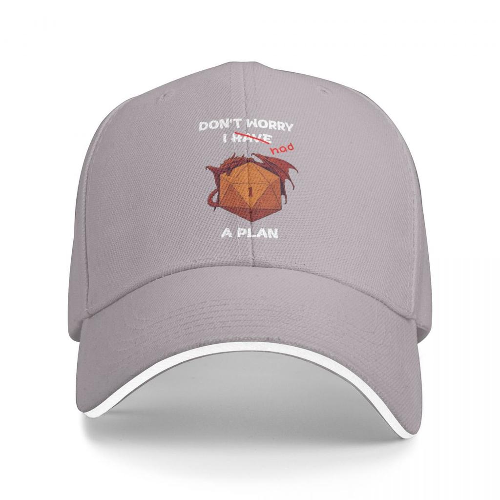 Baseball Caps Funny Dungeon Dragon I Have A Plan D20 Dice Role Playing Game Customized FeUnisex Unisex Sport Spring Caps