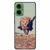 Silicone Painted Cover For Motorola Moto G35 G55 Case Luxury Animal TPU Silicone Soft Back Cover For G55 5G Black Bumper MotoG35