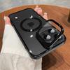 Гальванизированный держатель для пленки на линзу из ПК, подходит для iPhone18promax, магнитный чехол для мобильного телефона, Apple 17 прозрачный 16 противоударный.
