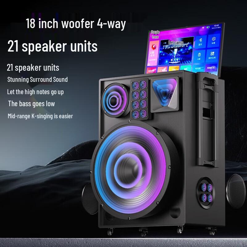 Soaiy K1821 Portable KTV Speaker with Touch Screen Display