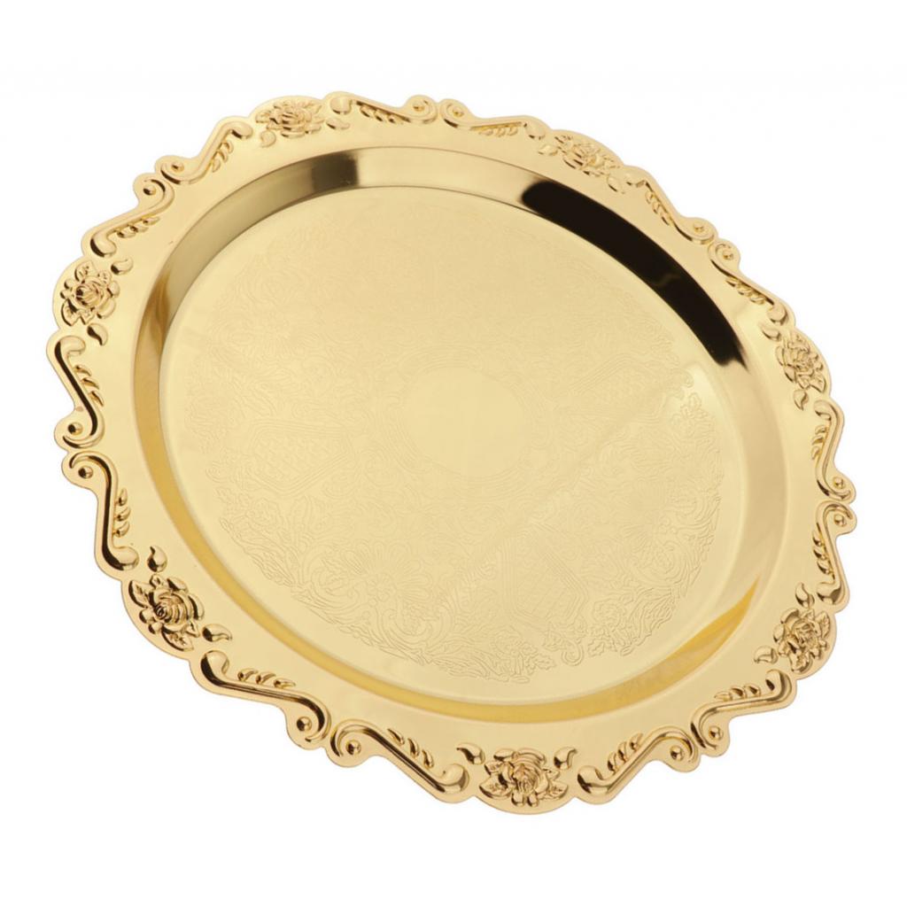 Сервировочная тарелка для десерта, золотое блюдо, витрина с фруктами, товары для дня рождения, 20 см