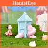 Adorable Resin Playground Micro Landscape Diy Cake Decoration Accessories Ferris Wheel Slide Carousel