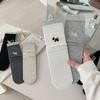 Женские осенние новые простые носки-гольфы с милой вышивкой в виде мультяшных собачек