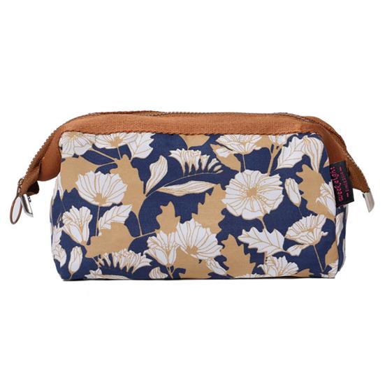 Высококачественная косметичка из привлекательного хлопка большой вместимости