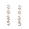Aesthetic 2025 New Year Stud Earrings Jewelry Crystal Party Earrings  New Year
