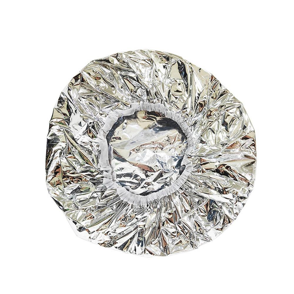Reusable Tin Foil Hair Processing Caps Waterproof Shower Cap for Women Hair Salon Tool