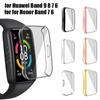 Силиконовый чехол, защитный чехол, аксессуары для Huawei Band 9 8 7 6, защитный чехол для смарт-часов TPU для Honor Band 7 6