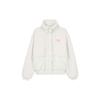 Originals Solid Color Embroidered Logo Zip-Up Stand Collar Jacket Women Jacket White HY1373