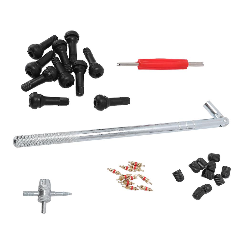 Комплект инструментов для установки сердечника клапана и ниппеля клапана, устойчивый к ржавчине, инструменты для ремонта автомобилей и велосипедов