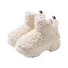 Women's Indoor Suede Faux Fur Fleece Lined Ankle Boots Cozy High-Density Winter Bootie Breathable Warm Shoes with Non Skid Sole for Women