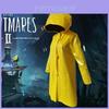 Ярко-желтый костюм для косплея Six из Little Nightmares 2 с водонепромокаемым плащом