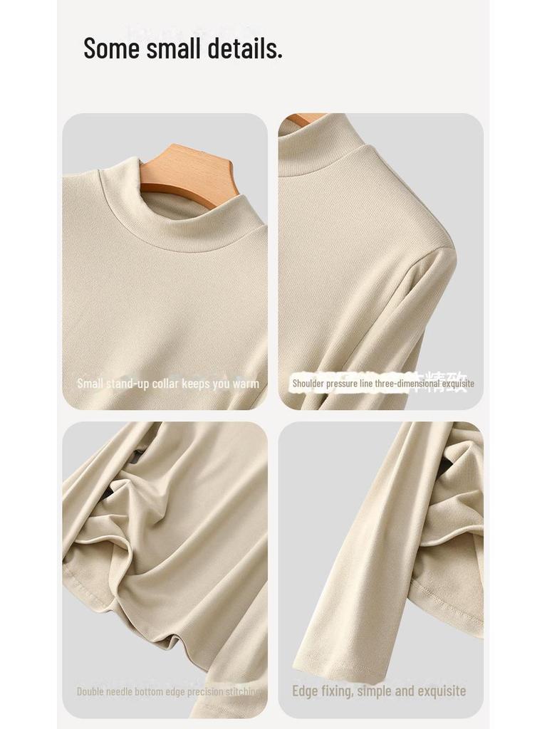 Женская теплая рубашка из немецкого бархата с полуворотом - плюшевая, утолщенная, с длинным рукавом и гиалуроновой кислотой для ухода за кожей