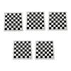 5PCS Roll Up Chess Boards 13.8 Inch PU Leather Rollable Chessboard Portable International Chess Mat