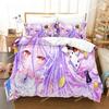No Game No Life Постельный комплект Односпальный Полуторный Двуспальный Кингсайз Комплект для кровати Взрослый Мальчики Спальня Комплекты пододеяльников 3D Аниме