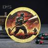 1 Pc/3 Pcs/5 Pcs Firefighter Souvenir Coin Fireman Rescue Department Souvenir Coin Lightweight Firefighter Collectible Coin for Boss Day Employee