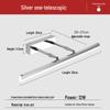 Nordic Minimalist LED Vanity Light, Telescopic Mirror Cabinet, Punch-Free, Three-Color Wall Light for Bathroom