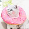 Adjustable Kitten Recovery Cones Cartoon Donut Neck Collars New Cat Cone Collar  Pet Supplies