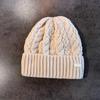 Knit Hat For Men With Letters Warm Solid Color For Casual Wear