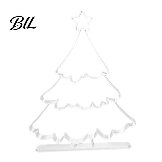 Durable Pla Ornament Gifts 3D Printed Hollow Christmas Tree Ornament, Modern Minimalist Festive Decorations Sculpture, Decorative Tabletop Centerpiece