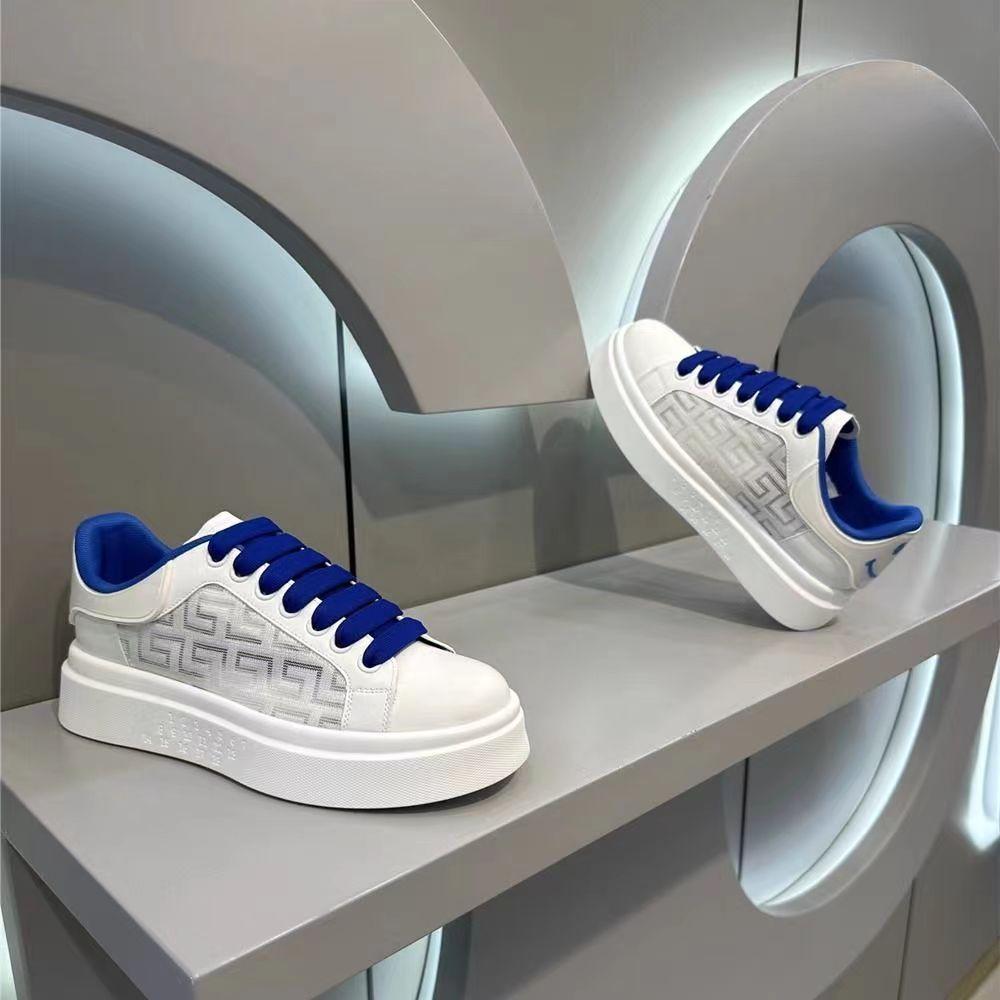 Белые туфли, мужская обувь, весенне-летняя новая дышащая универсальная сетчатая обувь на толстой подошве, интернет-праздник, популярный стиль, повседневная обувь для скейтбординга