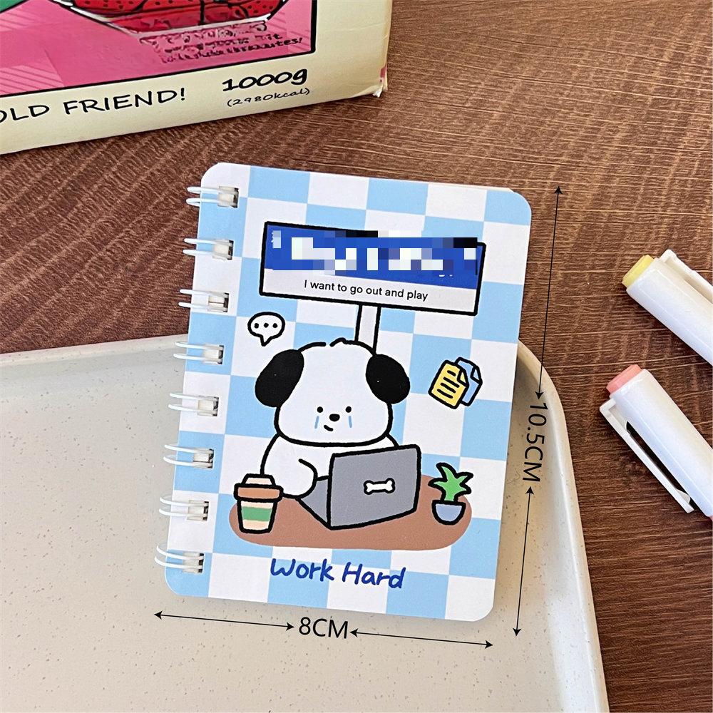 1 шт. японский милый мультяшный щенок мини-блокнот с отрывными листами студенческий портативный карманный журнал-переплет книга-планировщик блокнот детский подарок