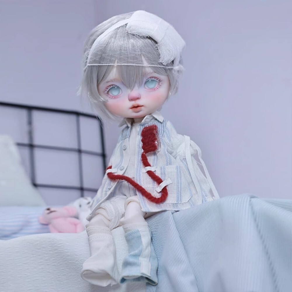 Кукла BJD Meeler Девочка Полный Набор 24см SD Смола Шарнирная Кукла Ручной Работы Будущая Маленькая Девочка-Робот Полный Набор 1 Кукла Глаза Макияж Лица Голова Одежда Парик