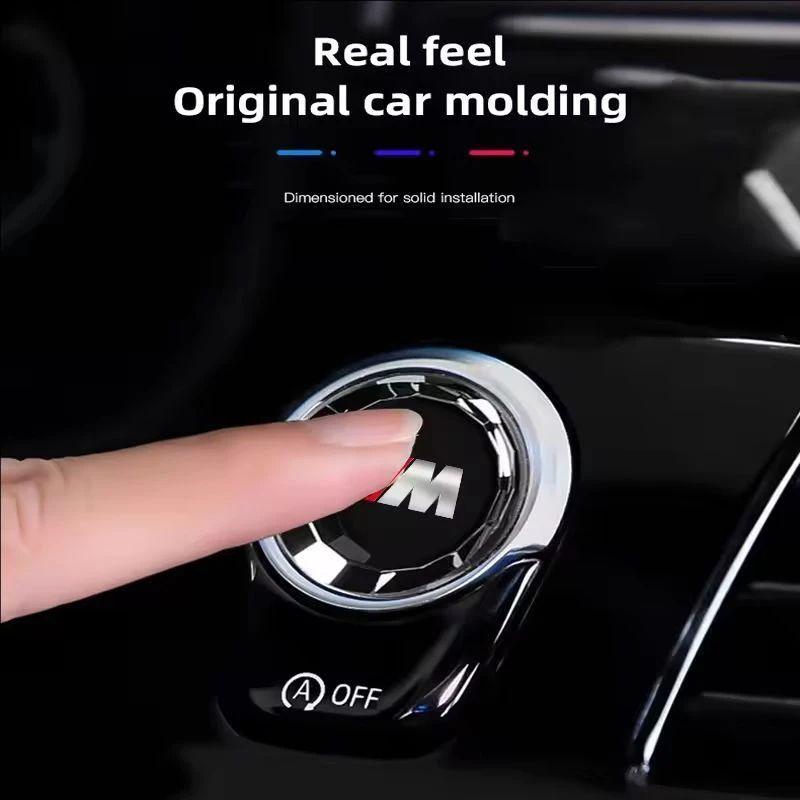 CTCE1 Car Engine One-button Start Crystal Button Accessories / Sticker For BMW G80 G06 G07 G42 G14 G15 G16 F82 F20 F21 F83 M2 M3 M4 M5